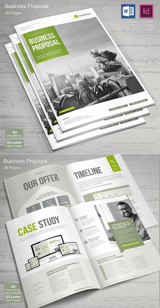 printable business proposal brochure templates  design  graphic business proposal template pdf