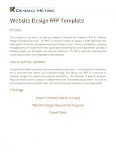 printable rfp proposal template  classles democracy strawman proposal template