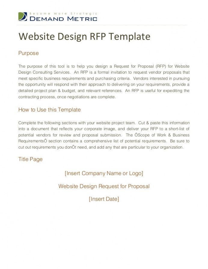 printable rfp proposal template  classles democracy strawman proposal template