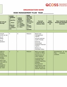 printable risk management plan template risk management review template doc