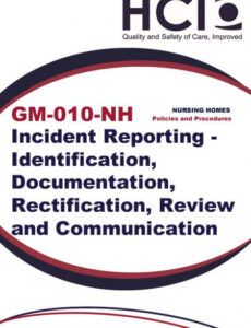 sample incident reporting  identification documentation residential medication management review template pdf