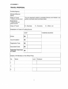 travel proposal printable pdf download art class proposal template pdf