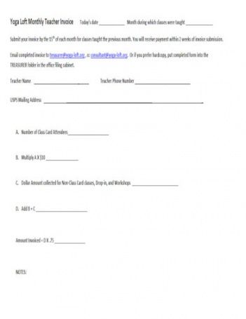 6 yoga invoice templates  docx pdf  free &amp; premium yoga class proposal template word