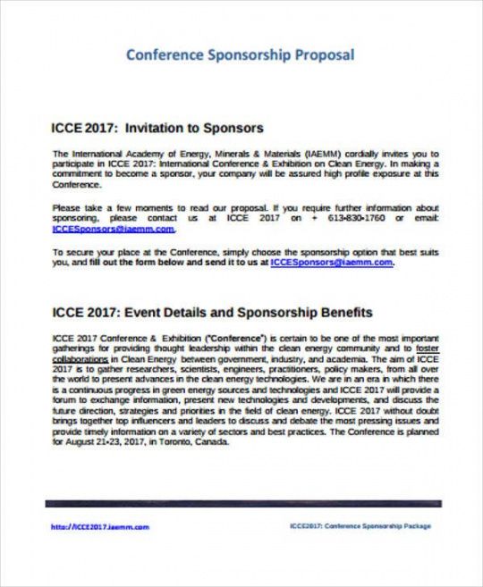 8 conference proposal templates  free sample example seminar proposal template word