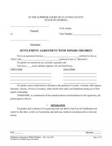 child custody agreement templates ~ addictionary custody proposal template example