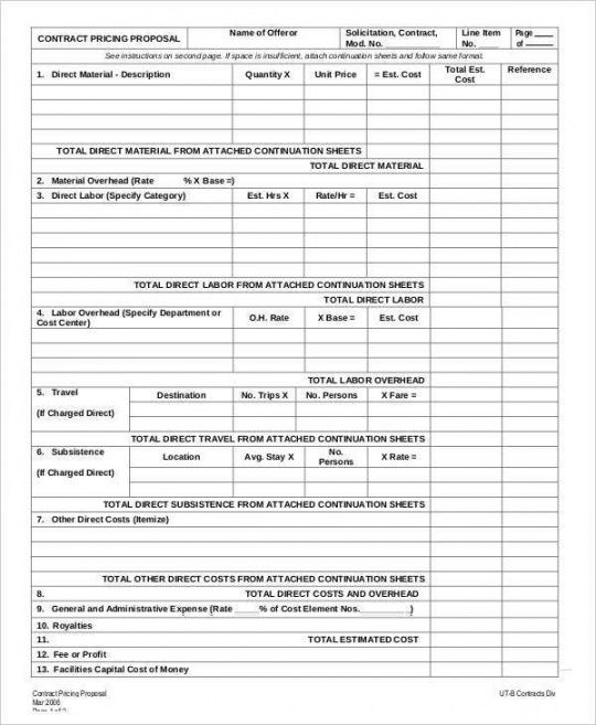 editable 17 contractor proposal templates  free word pdf format independent contractor proposal template excel