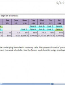 editable compressed work schedule  5 4 9 compressed work schedule flexible work schedule work from home proposal template word