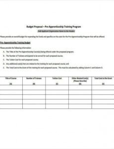 editable free 13 training proposal templates in pdf  ms word training program workshop proposal template excel