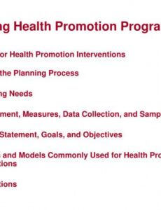 free ppt  planning health promotion programs powerpoint health promotion project proposal template