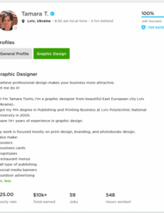 free upwork profile overview sample for graphic designer upwork graphic design proposal template word