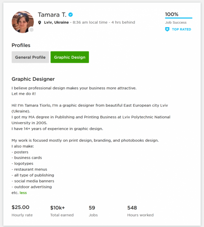 free upwork profile overview sample for graphic designer upwork graphic design proposal template word