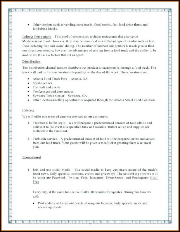 printable trucking company business plan example  template 2 xerox proposal template doc