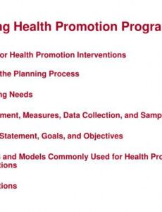 sample ppt  planning health promotion programs powerpoint health promotion project proposal template