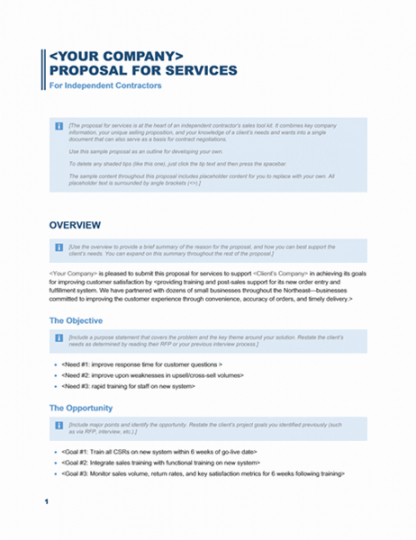 services proposal business blue design tv game show proposal template excel