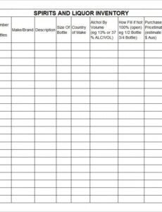 15 liquor inventory templates  free excel pdf documents download liquor inventory template example