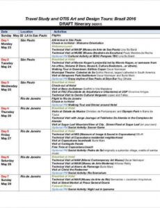 editable 33 travel itinerary templates  doc pdf apple pages google docs accommodation itinerary template pdf