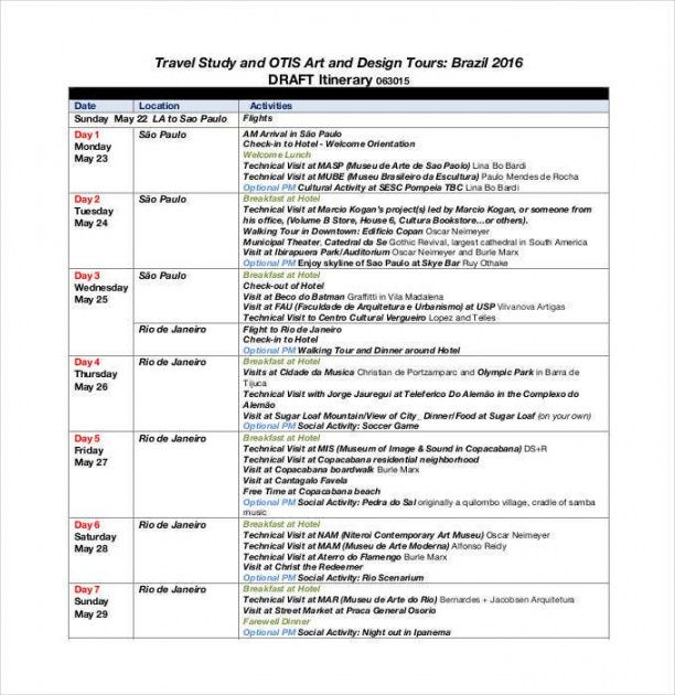 editable 33 travel itinerary templates  doc pdf apple pages google docs accommodation itinerary template pdf