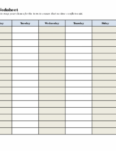 editable 5 best printable blank class schedule  printablee activity itinerary template