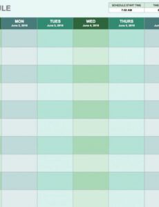 editable 5 daily schedule templates  formats examples in word excel activity itinerary template example