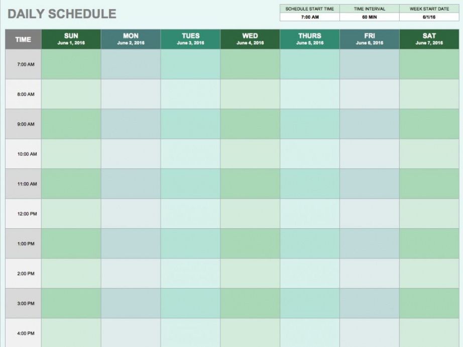 editable 5 daily schedule templates  formats examples in word excel activity itinerary template example