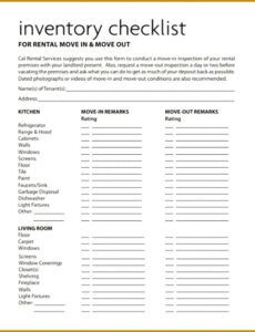 editable 5 tenant check out form template  fabtemplatez tenancy inventory template