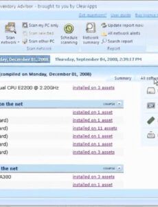 editable network inventory advisor  total control of your network inventory network equipment inventory template doc