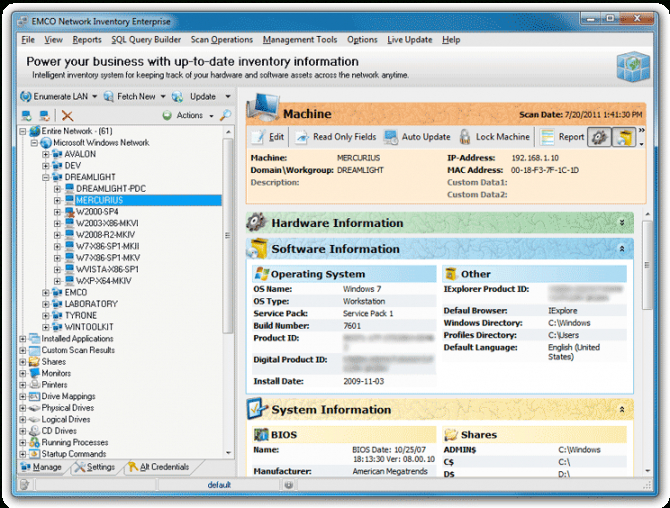 emco releases a new version of its software and hardware inventory tool network equipment inventory template example