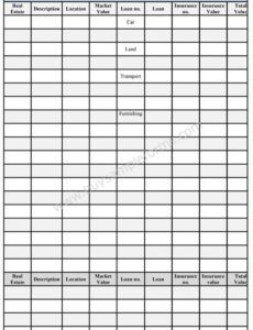 estate inventory form  estate inventory template property inventory template word