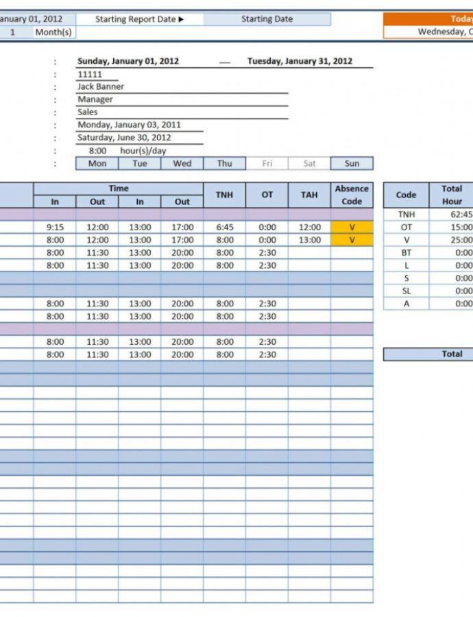 School Trip Itinerary Template