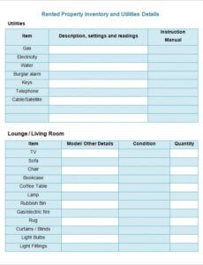 printable 17 property inventory templates  word pdf excel  free &amp;amp; premium property inventory template