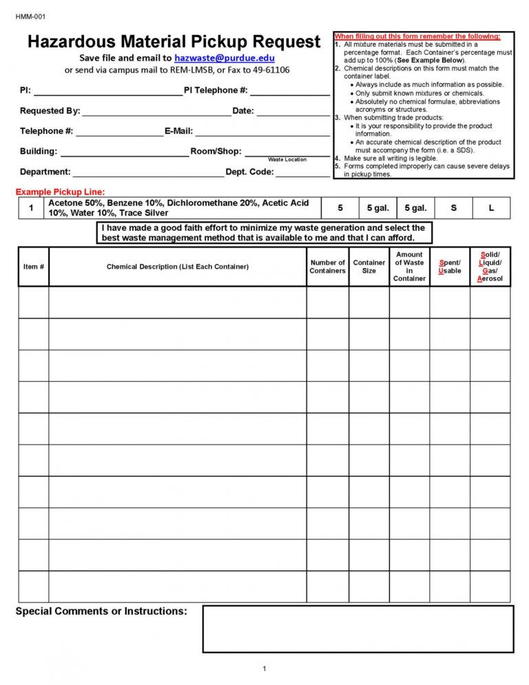 Printable All Forms Radiological And Environmental Management Purdue ...