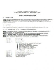 Air Conditioning Maintenance Proposal Template