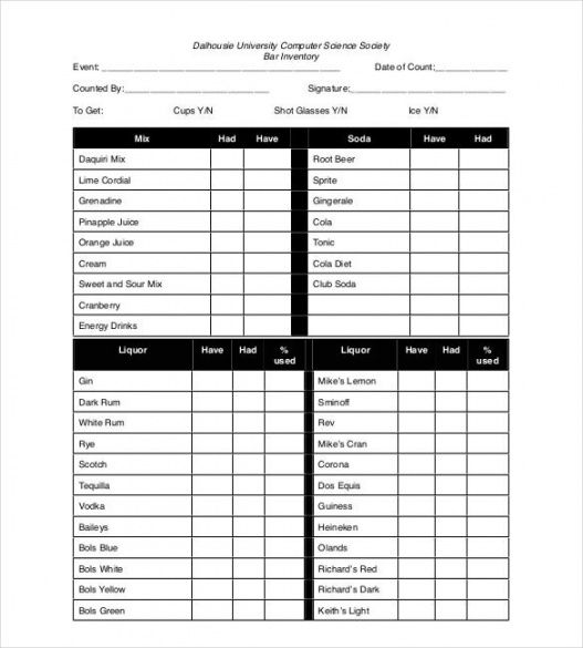 printable sample inventory list  30 free word excel pdf documents download moving box inventory template word
