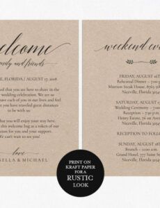 printable wedding itinerary template wedding itinerary  etsy etsy itinerary template pdf