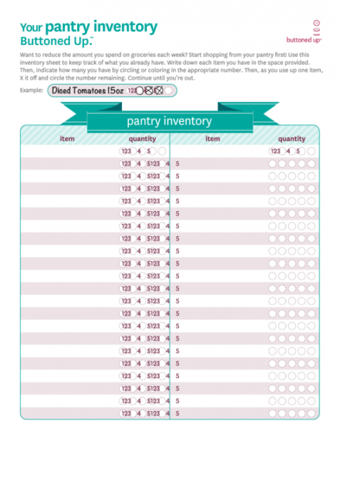 top 5 pantry inventory spreadsheet templates free to download in pdf format pantry inventory template pdf