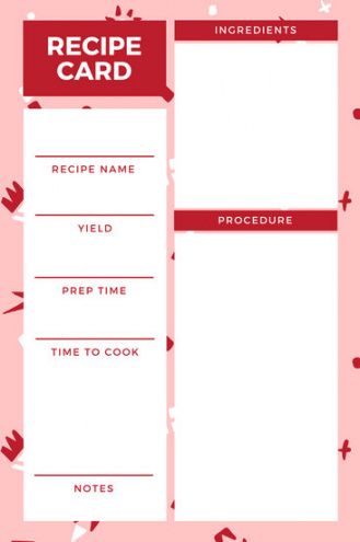 customize 9482 recipe card templates online  canva cooking class proposal template pdf