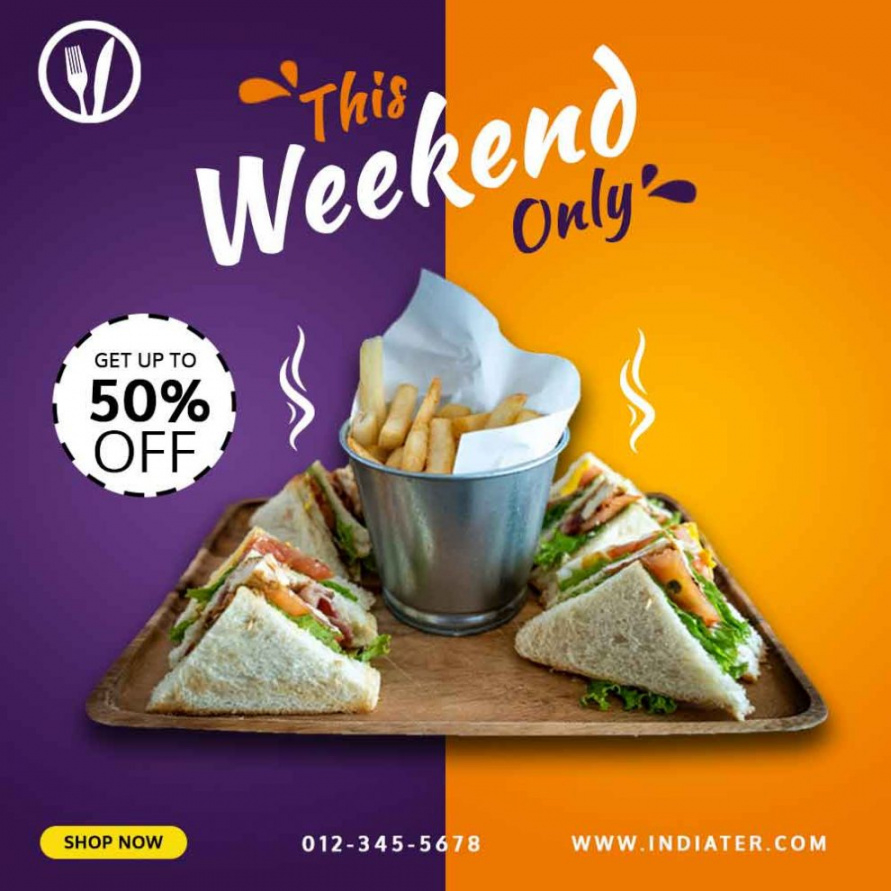 editable breakfast restaurant promo ads banner design free psd template  indiater advertising banner design template doc