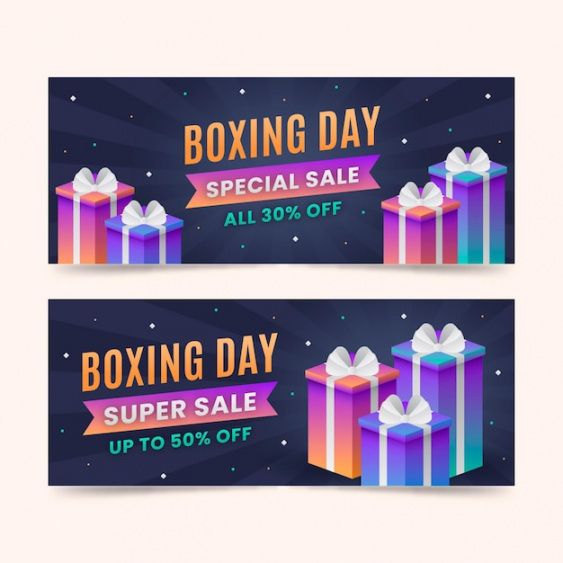 editable free vector  flat design boxing day sale banners template flat banner design template doc
