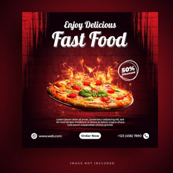 editable premium psd  food menu and restaurant pizza social media banner template menu banner design template pdf