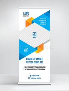 editable rollup advertising banner creative template stand design for seminar banner design template excel