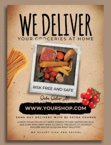 editable supermarket groceries delivery flyer template by hotpin on dribbble supermarket banner design template pdf