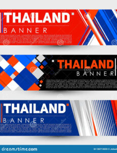 editable thailand modern banner template vector set design stock vector modern banner design template doc