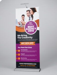 free psd  professional agency roll up banner psd on behance pop up banner design photoshop template