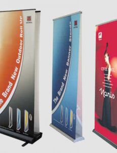 free retractable banners  printing  postcards  kingspoint graphics &amp; printing retractable banner design template word