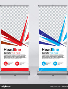 free roll banner design template vertical abstract background pull design modern banner design template doc