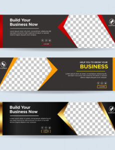 free vector abstract design banner web template collection of horizontal website banner design template example