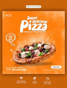premium psd  food menu and delicious pizza social media banner template menu banner design template