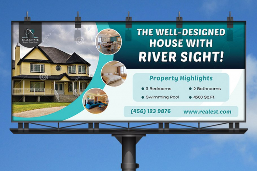 printable 15 best real estate billboard ad examples &amp; templates download now facebook real estate banner design template pdf