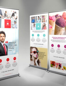 printable corporate rollup banner template  adobe indesign templates pop up banner design photoshop template doc