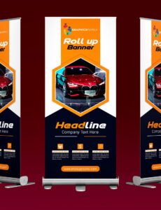 printable rent a car free roll up banner design psd template  graphicsfamily vertical banner design template pdf